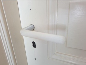 simple doorhandle door handle 3d print model - Mito3D