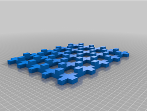 tesseract lattice metamaterial 3d print model - Mito3D