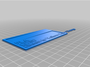 customized filament swatch - swatches 3d print model - Mito3D