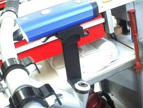 Farol haste monte luz traseira sapato braçadeira bicicleta 3d print model - Mito3D