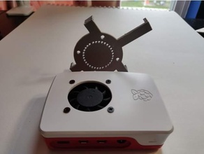 offiziell pi 4 Fall Mantel Ventilator mod Vorlage 3d print model - Mito3D
