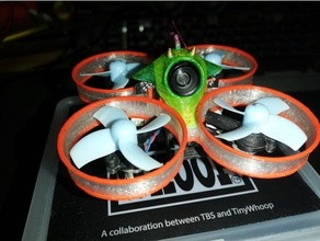 klein whoop Nano Rahmen fpvminiquad Minidrone Miniquad Mini Drohne Quadcopter tinywhoop 3d print model - Mito3D