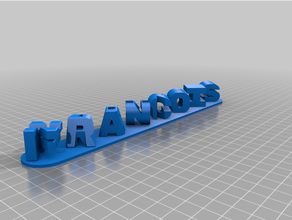 trigrammes personnalisé 3d print model - Mito3D