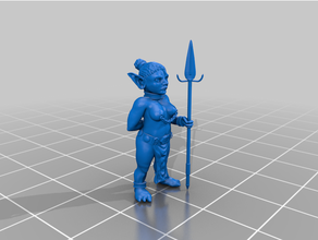 goblin ragazza reale guardia 3d print model - Mito3D