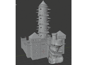 kule korkunç yeniden tasarlandı Zindanlar ejderhalar 3d print model - Mito3D