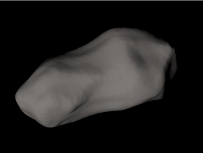 2063 Bacco ridimensionato asteroide asteroidi astronomia nea terra oggetto neo scala modello solare spazio 3d print model - Mito3D
