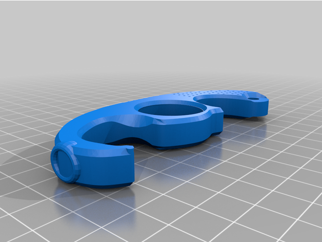 mão mantido porta abridor 3D print model - Mito3D