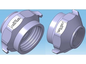 honeywell sperian 40mm nato rd40x1 7 adapter en148-1 filter gasmask adaptor gas mask rd40 respirator stanag 4155 3d print model - Mito3D