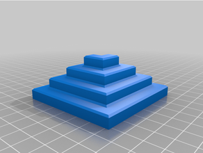 escalera cubitos esquina grupos 3d print model - Mito3D