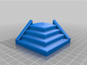 escalier cubes coin groupes + intérieur murs 3d print model - Mito3D