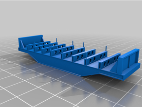 quente laje plano carro escala modelo trem trens aço 3d print model - Mito3D