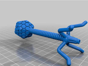 Lambda Bakteriophage 3d print model - Mito3D