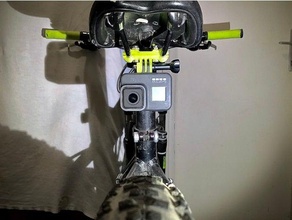 bike saddle gopro mount camera hero hero8 mountainbike moutain mtb seat 3d print model - Mito3D