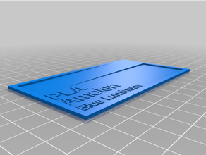 blue luminous customized 3d print model - Mito3D