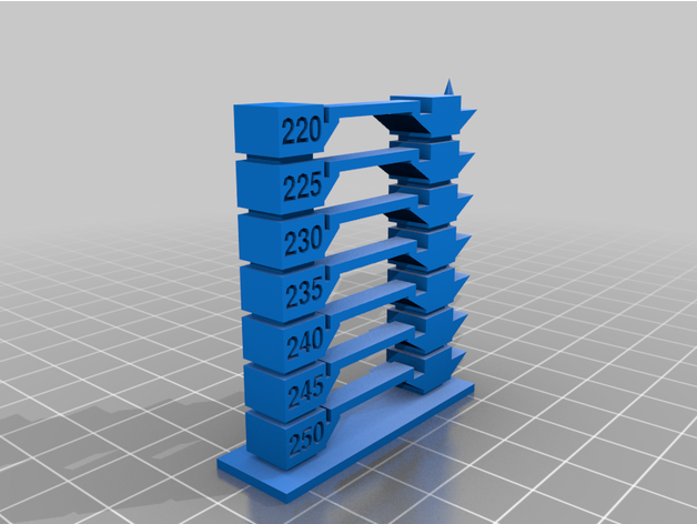 customized temperature tower version 2 3D print model - Mito3D