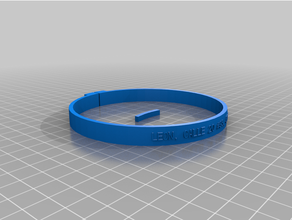 customized fulllwony pet collar text 3d print model - Mito3D