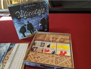 whitehall mystery board game box insert organizer boardgame 3d print model - Mito3D