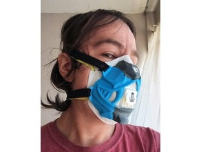 neo samurai mask cover v1 coronavirus face covid-19 facecoveringchallenge facemask 3d print model - Mito3D
