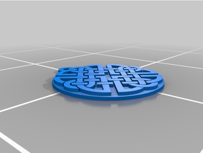 Kelt anahtarlık Kelt Kelt düğüm 3d print model - Mito3D