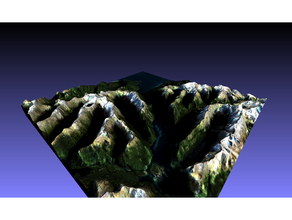 Milford sonido piopiotahi zelanda color 3d mapa fiordo Fiordland topográfico topografía 3d print model - Mito3D
