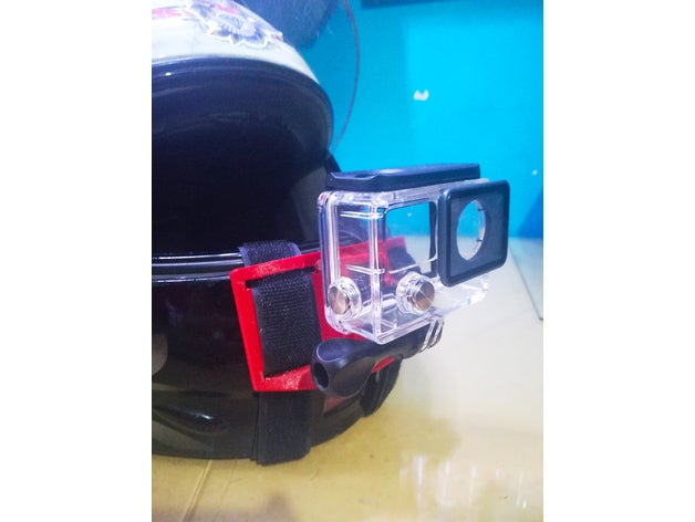 soporte Camara casco eken gopro montare telecamera 3D print model - Mito3D