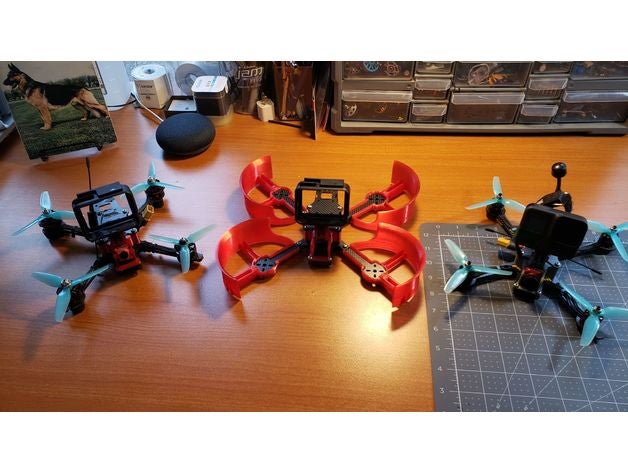 bebê ike fpv quadro Armação 3D print model - Mito3D