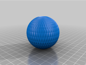 Diamant Ball 3d print model - Mito3D