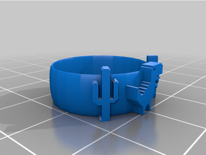 anillo dinossauro Google cacto joalheria Joyeria anel 3d print model - Mito3D
