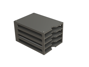 istiflenebilir zor sürücü depolama durum kılıf konteyner disk 3d print model - Mito3D