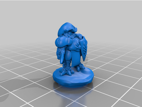 pio coruja 3 Urso masmorras dragões fantasia miniatura Owlbear tampo mesa jogos guerra 3d print model - Mito3D