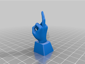 middle finger fu key cap cherry mx fuck 3d print model - Mito3D