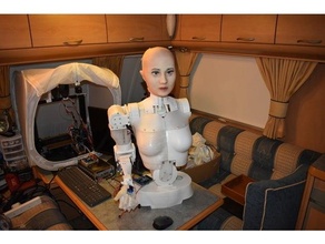 Sylvie 2021 completar Superior cuerpo cuello 2020 animatrónico busto cofre inmoov robot torso 3d print model - Mito3D