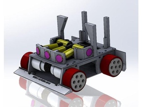 Akmal jr robô sumô 3kg rc auto corpo 3d print model - Mito3D
