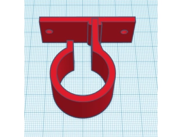 25mm pipe bracket holder 3D print model - Mito3D