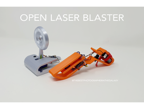 ouvert laser blaster arduino DIY électronique Jeu joueur jeu pistolet fabrication minimaliste source 3d print model - Mito3D