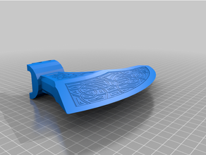 travelele vikingo axe head pesado metal ukelele 3d print model - Mito3D