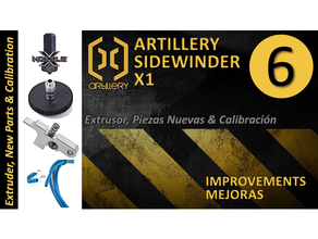 artillerie sidewinder x1 améliorations extrudeuse extruseur piezas Nouveau calibré 3d print model - Mito3D