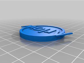özelleştirilmiş jeton Metin arlow2 3d print model - Mito3D