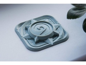 focolare logo bufera neve cartello cuore pietra 3d print model - Mito3D