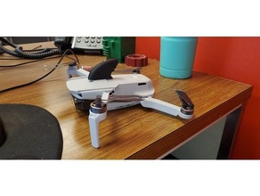 mavic mini casser adaptateur requin ailette dji drone drones 3d print model - Mito3D