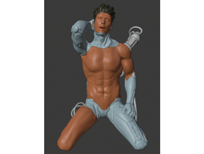 cyber hunk - cyborg cyberpunk handsome male man o4saken robot robotic sexy 3d print model - Mito3D