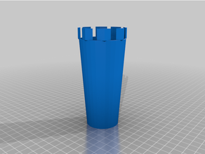 55mm cone wandmy customized flashlight diffuser cap 3d print model - Mito3D