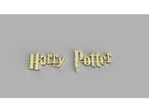 harry potter - title font movie 3d print model - Mito3D