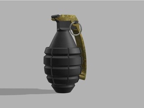 grenade hand fragmentation mk2 3d print model - Mito3D