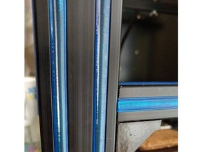 2020 extrusion slot cover aluminium profile aluminum t-slot tpu filament 3d print model - Mito3D