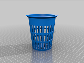 tower net potmy customized parametric pot cup hydroponics aeroponics fogponics 3d print model - Mito3D
