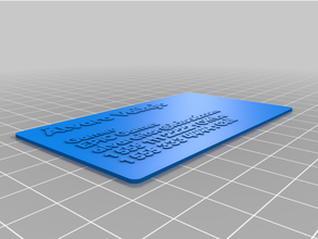 prova mio test personalizzato attività commerciale carta dual estrusione 3d print model - Mito3D