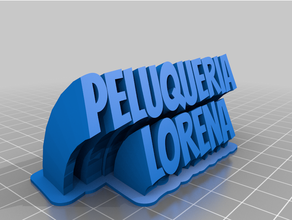 customized swepelueping 2-linepelu plate text 3d print model - Mito3D