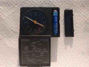 braun ab312 alarm-clock battery cover 3d print model - Mito3D