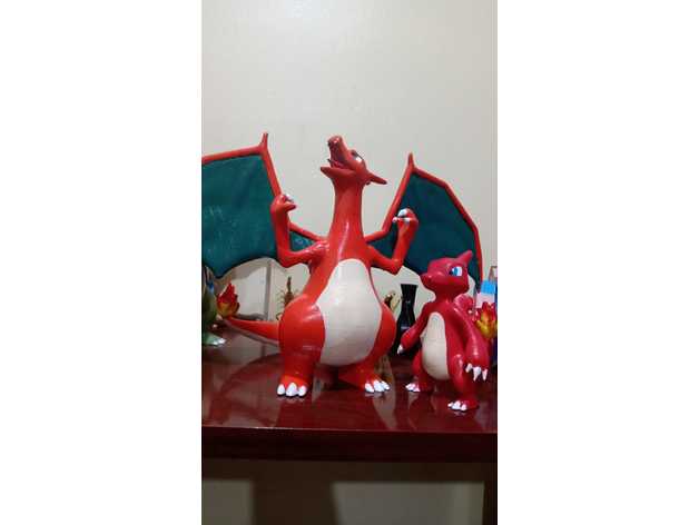 charizard fácil pokemon 3D print model - Mito3D